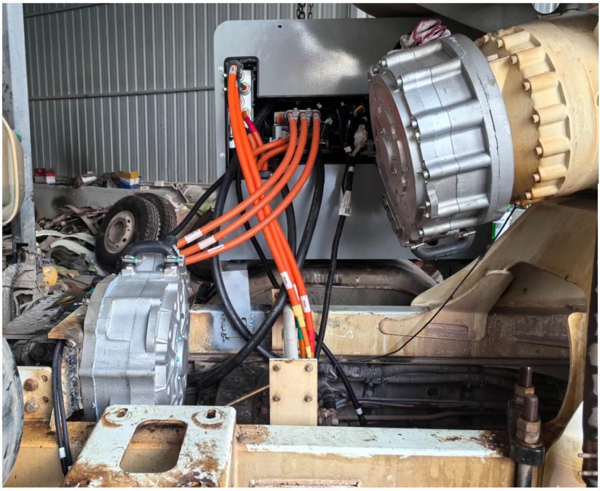 Concrete Mixer Truck working system Fuel to Electric Retrofit-2