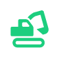 Construction Machinery Battery icon