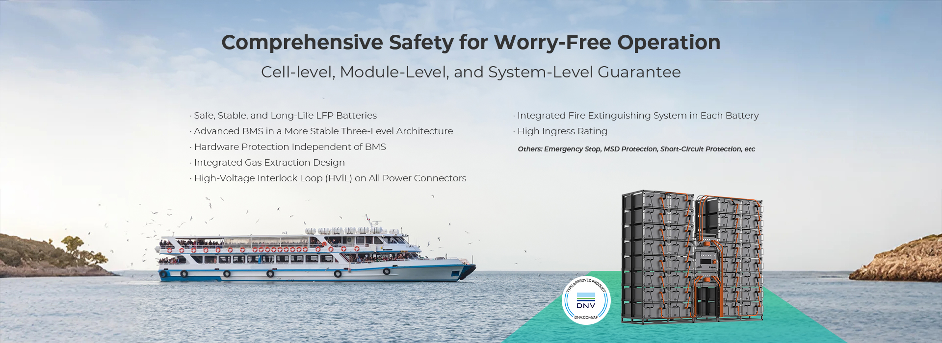 High-Voltage Marine Battery