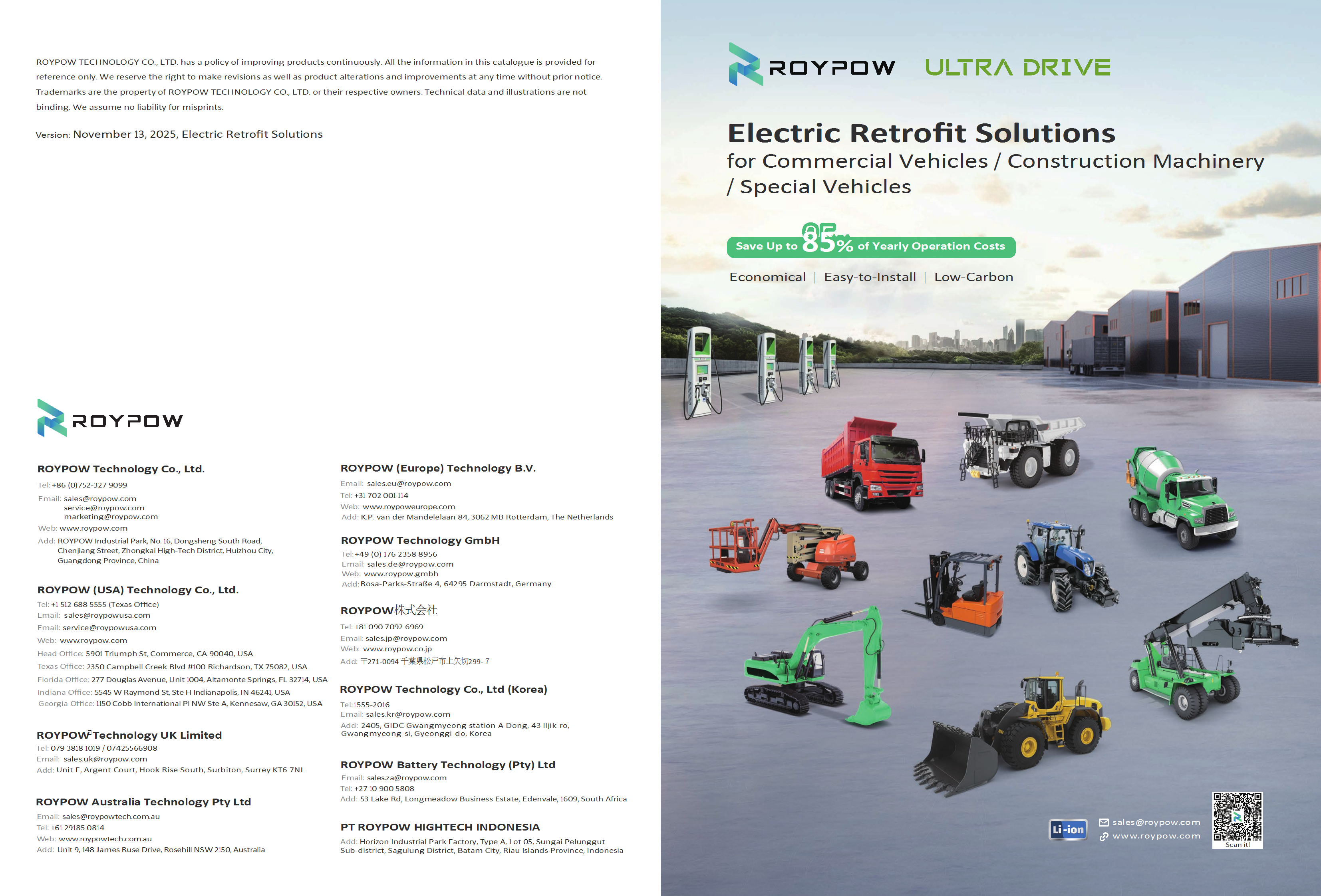 ROYPOW UltraDrive Electric Retrofit Solutions Brochure - Ver. November 27, 2025 conv 1