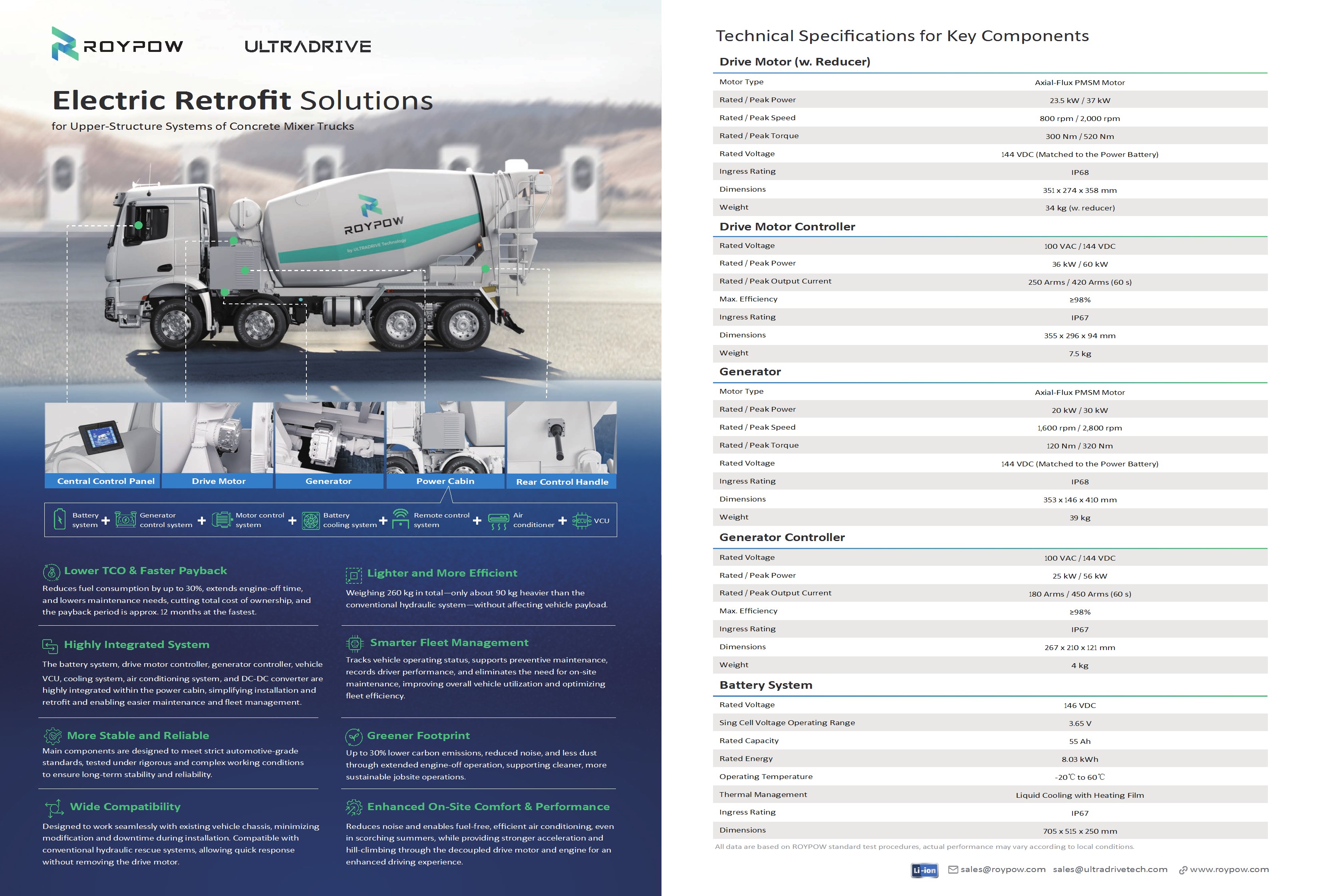 ROYPOW UltraDrive Electric Retrofit Solutions for Mixer Trucks Leaflet - Ver. February 11, 2026 conv 1